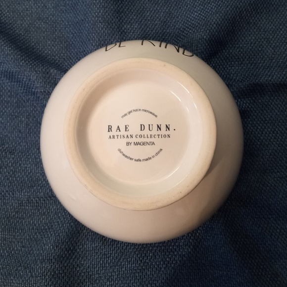 Rae Dunn Be Kind footed cereal bowl Artisan Collection Excellent Used Condition - Picture 3 of 4